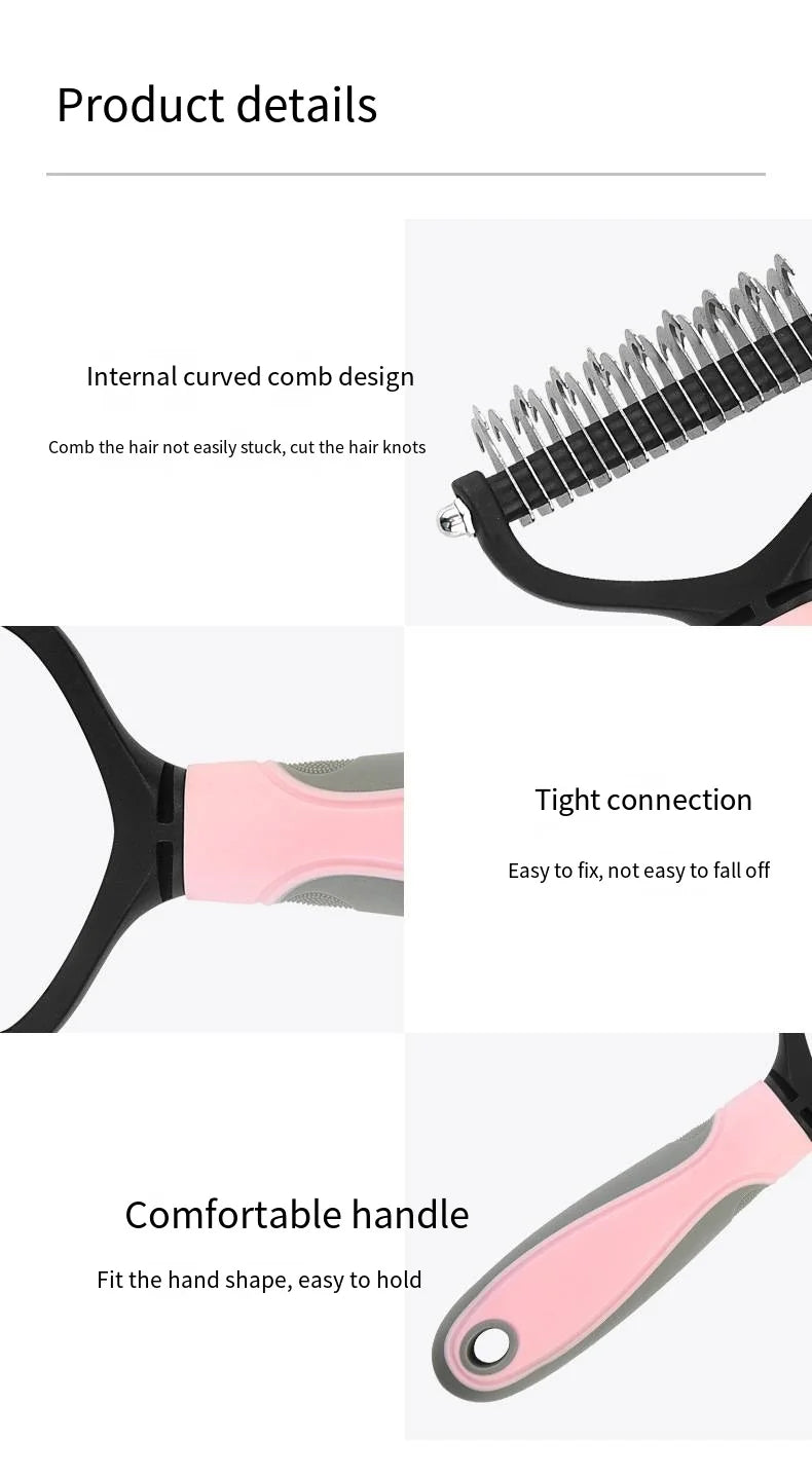 Dog Cat Hair Removal Comb Pet Long Hair Short Hair Pet Grooming Care Brush Trimming Dematting Brush Dog Pet Grooming Equipment