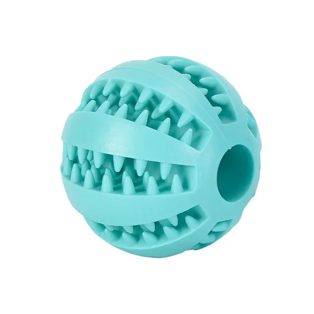 Dog Toy Ball Interactive Rubber Balls Puppy Chewing Toys Pet Tooth Cleaning Ball Cats Pets Food Treat Feeder Silicone Balls Toy