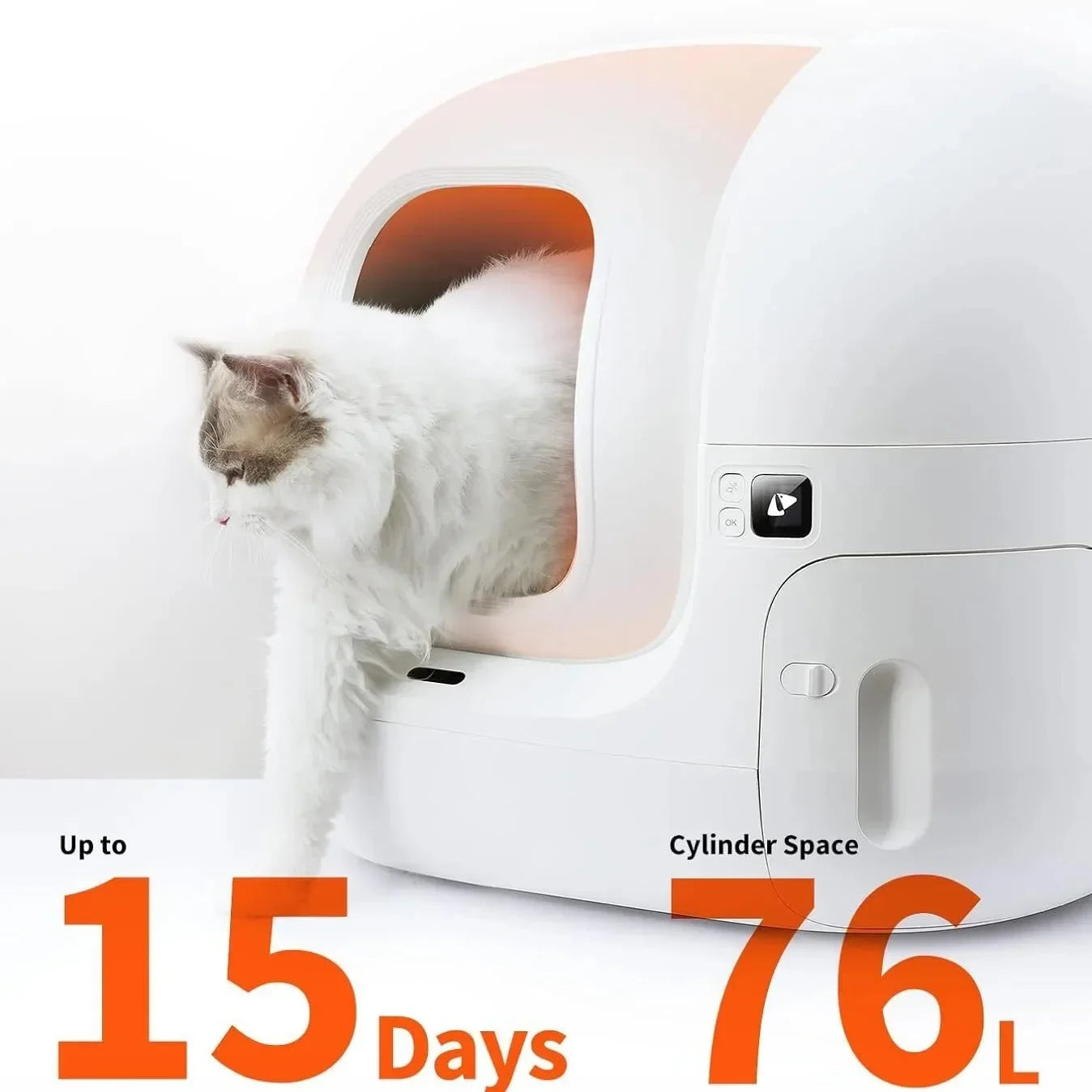 PETKIT PURA MAX-2 Automatic Smart Cat Litter Box Self Cleaning 75L Pet Cat Toilet Odor Removal App Remote Control Global Version