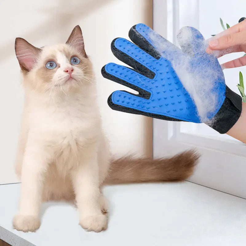 Pet Grooming Glove Cats/Dogs Brush Rabbit Comb Grooming Brush Bath Cleaning Glove Pet Hair Removal Deshedding Brush Glove