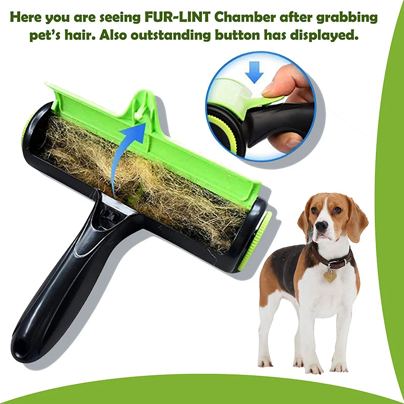 Pet Removes Hairs Cat and Dogs Green Cleaning Brush Fur Removing Animals Hair Brush Clothing Couch Sofa Carpets Combs