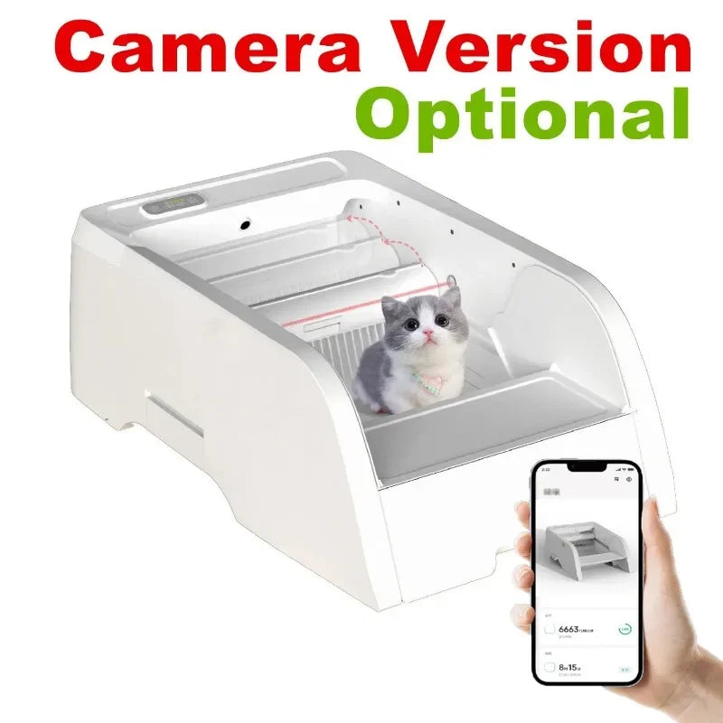 Self-cleaning Cat Litter Box Electric Automatic Cat Tray Open Ended Infrared Sensor Multiple Cat Suitable for Large Cats Product