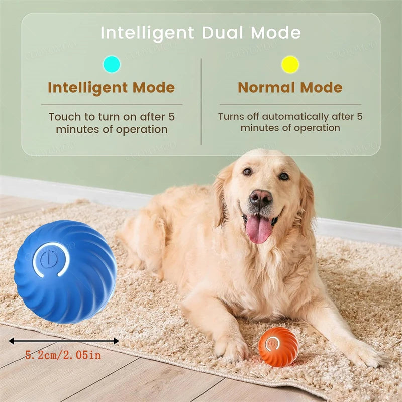 Smart Dog Toy Ball Electronic Interactive Pet Toy Moving Ball USB Automatic Moving Bouncing for Puppy Birthday Gift Cat Products